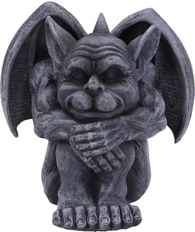 Nemesis Now Beeld/figuur Quasi Waterspuwer Grijs - 12,5cm