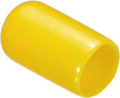 Rubberen Eindkappen - Beschermdoppen Buisstop - Meubels Beschermen - Zacht en Elastisch Materiaal - 12 mm Binnendiameter - Geel