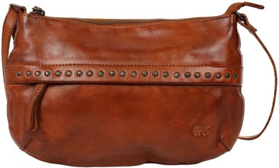 Bear Design Gabi Leren Schoudertas met Studs - Cognac