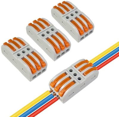 Dailygoody - Spl-3 kabelverbinderset - 3-in-3-out-stekker - Compact