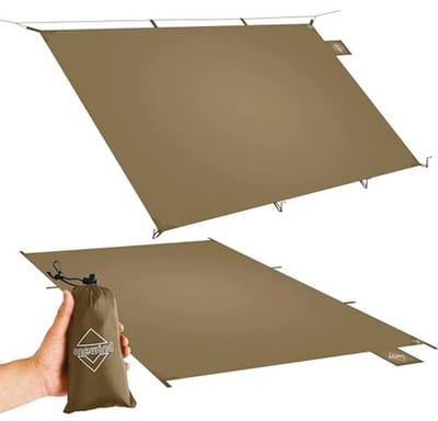 Ultralicht waterdicht tentgrondzeil voor kamperen en wandelen - 248,9 x 139,7 cm