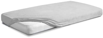 Matex Premium - Frottee Onderlaken - 90x200 - Grijs