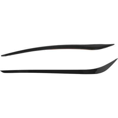 2 Stuks Voorbumper Luchtuitlaat Sierlijst Glanzend Zwart Onderlip Splitter Spoiler Afdekkap Sierlijst black