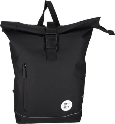 NORLÄNDER S.G. Rol Rugtas RPET 2.0 Zwart – Duurzame Rugzak van Gerecycled Polyester