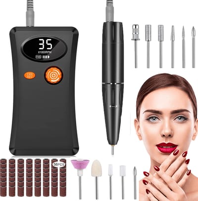 MKSS® Nagelfrees - Elektrische Nagelvijl - Manicure Set Elektrisch - Pedicure Apparaat - Zwart