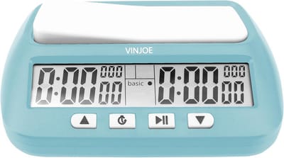 Schaakklok - Digitale Timer Spel - Bordspellen Spelen - Vier Timing Functies - 145 x 134 cm - Mat Zwart