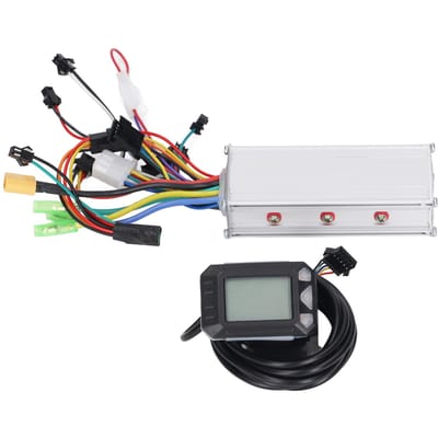 Kit Contrôleur Brushless 36V 48V 500W Contrôleur Moteur Électrique Kit Écran LCD pour Trottinette Électrique Vélo Électrique white