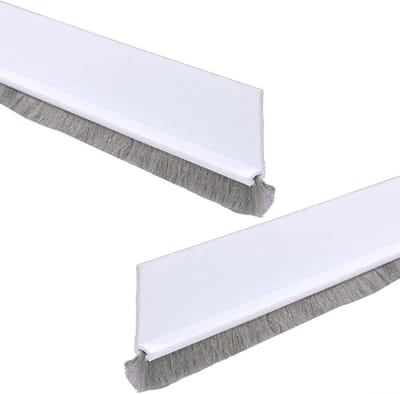 Tochtstopper Deuren - Afdichtstrip Deurbodem - Tocht Weren - Zelfklevend - 3x100cm - Wit