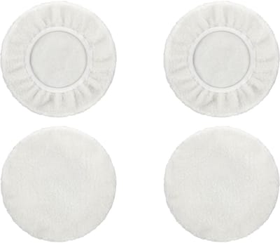 Dailygoods- Polijstkap Set van 4 - Lamswol Polijstschijven - Kunststof - Polijstschijven 125 mm - Polijstschijf 150 mm - Geschikt voor boormachine