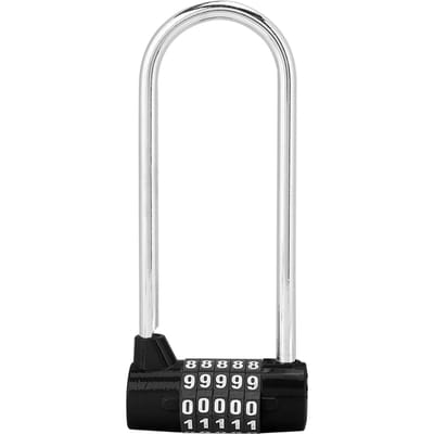 Zinklegering U-vorm Combinatie Cijfer Wachtwoord Code Slot Extra Lang Kastdeur Hangslot