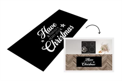 Keukenloper - Loper keuken - Kerst - Have yourself a merry little Christmas - Spreuken - Quotes - 120x50 cm - Keukenloper vinyl