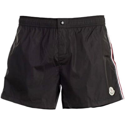 Moncler SS21 Nylon Zwembroek met Zijstreep Heren zwemkleding Zwart G10912C7070053326999 S