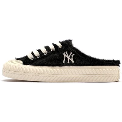 MLB Playball Mule Zeepaard Haar Halve Pantoffels Mode Casual Lichtgewicht Lage Sneakers Unisex Sneakers Zwart 3AMUUD316-50BKS 38 black