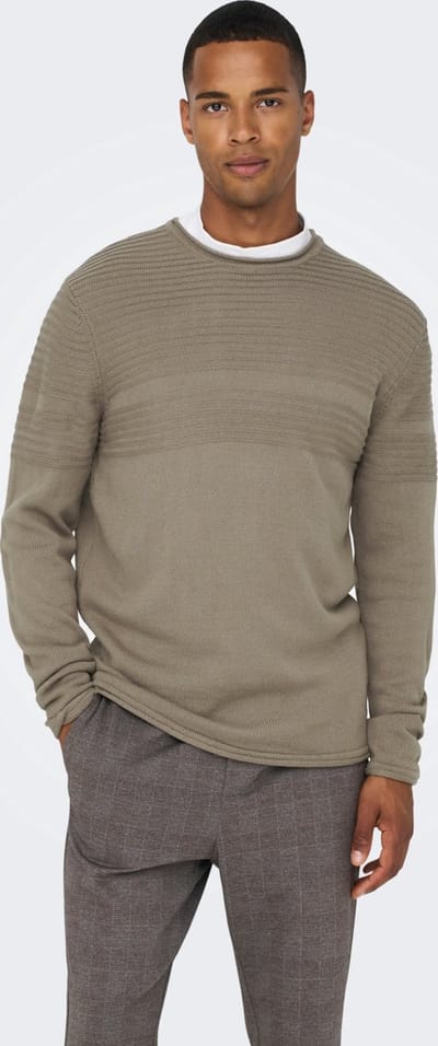 Only & Sons Trui Onsblade Ls Crew Neck Knit Bf 22021678 Fallen Rock Mannen Maat - XL