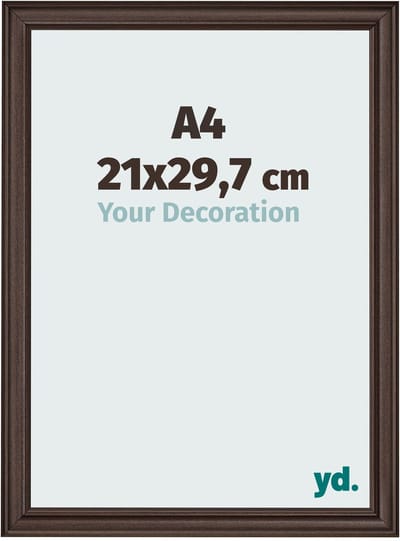 Your Decoration - Fotolijst A4 21x 29,7 cm - MDF - Eiken Donker - Lazio