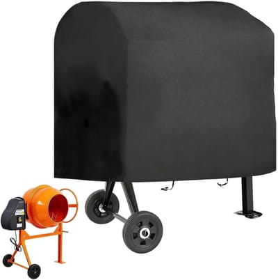 Betonmixer Afdekhoes - Mixer Beschermhoes - Apparatuur Beschermen - Waterdicht en Stofbestendig - 130x80x110 cm - Zwart