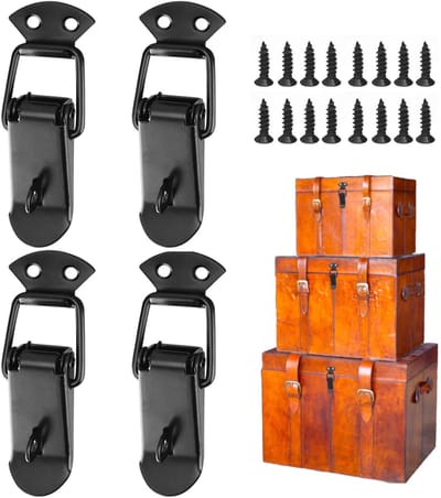 Dailygoods- Meubelverbinder 56mm - Spanvergrendeling - Kistensluiting - Tafelbladconnector - Robuuste set van 4 - Roestvrij staal