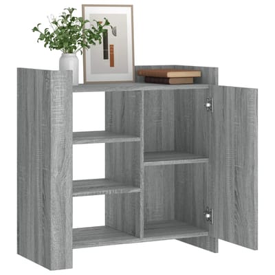 vidaXL - Dressoir - 73,5x35x75 - cm - bewerkt - hout - grijs - sonoma - eikenkleurig