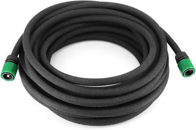 Druppelslang - Irrisatieslang Tuinslang - Waterbesparend Irrigatie - Uniforme Waterverdeling - 15 Meter - Zwart