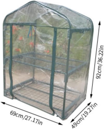 Mini Tuinkas - Kweekkas Bloemen - Planten Beschermen - Waterdicht Anti-UV - Draagbaar - Groen