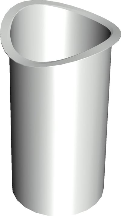 Tapeind Mastgoot | Ø80 mm | 20 Cm