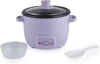 SNJY® Rijstkoker Klein - Mini Rijstkoker - Kleine Rijstkoker - 0,4 Liter - 250W - Paars
