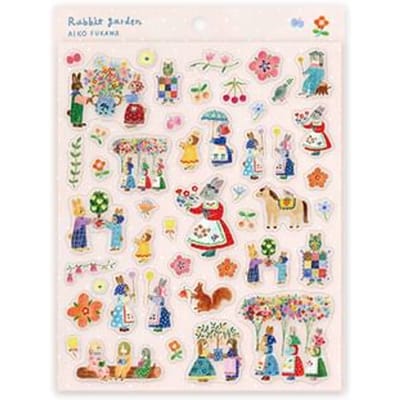 Rabbit garden /Aiko Fukawa Sticker One Size