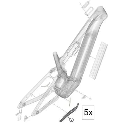 Framebescherming Haibike Gen5 CX CF