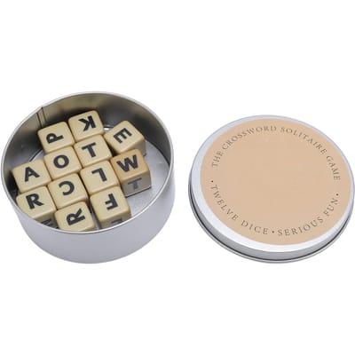 Jeu de mots croisés avec dés à 6 faces Ensemble de 12 dés avec lettres Jeux de mots Jeu créatif Dés à lettres anglaises avec