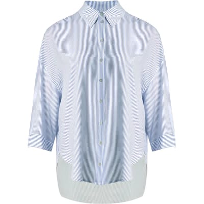 Gestreepte viscose blouse dames Mat Fashion