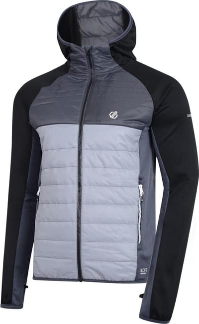 Dare 2b Jas Hybride Heren Polyester Zwart/grijs Maat Xxs