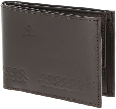 oxmox Leren portemonnee Leather RFID Protect Pocketbörse Jumping Jack Embossed Brown donkerbruin