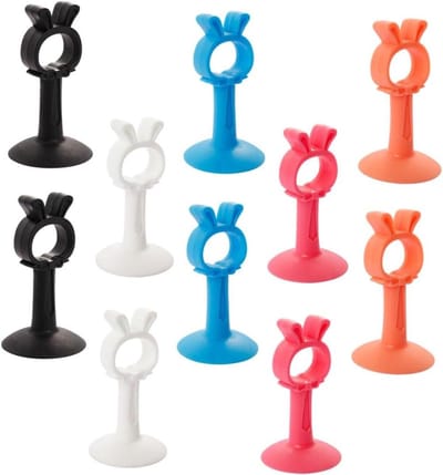 Deurstopper met Zuignap - Muurstopper Deur - Bescherming Deur Muur - Zonder Boren - 10 Stuks - Diverse Kleuren