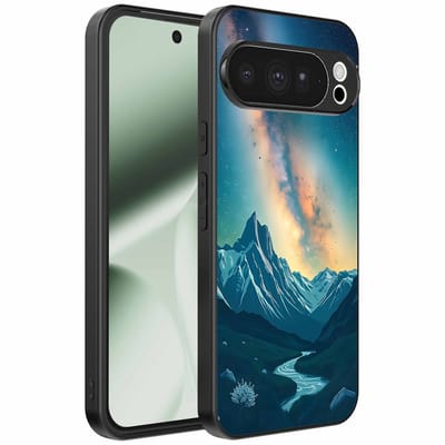 Geschikt voor Google Pixel 10 Pro XL Telefoonhoesje met Sterrenhemel Opdruk - TPU Backcover Case With Space And Milkyway Design - Smartphonica geschikt voor Google Pixel 10 Pro XL