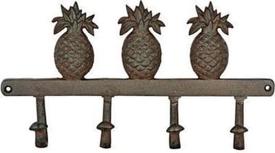 Kapstok 4 haaks ananas gietijzer | Esschert Design
