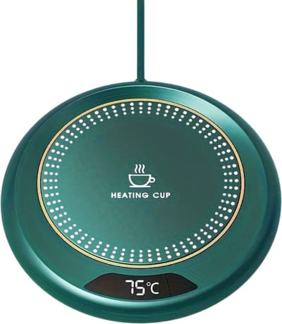 Nivard Cup Warmer - Mok Warmer - Mug Warmer - Koffie Warmer - Verwarmde Onderzetter - Koffie Warmhouder - Koffiekop Verwarmer - Kop Warmer - USB - Kopjes Warmer - Groen