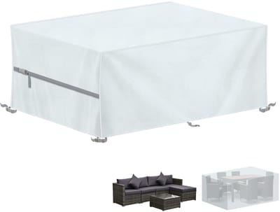 Unyqoos® Tuinmeubel Beschermhoes voor Weerbestendige Buitenlounge - Waterdicht en UV-bestendig Dekzeil van 420D Oxford Stof