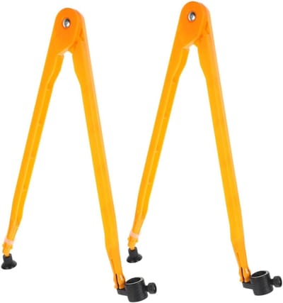 Grote Passer - Cirkelkompas Demonstratie - Wiskunde Lesgeven - Extra Groot Ontwerp - 46 cm - Oranje
