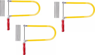 Set van 3 eenvoudige figuurzagen met 15 zaagjes (ook leuk voor kinderen)