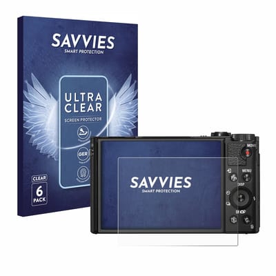 Savvies - Screenprotector voor Sony Cyber-Shot DSC-HX99 - Folie Beschermfolie transparant 6 Stuks