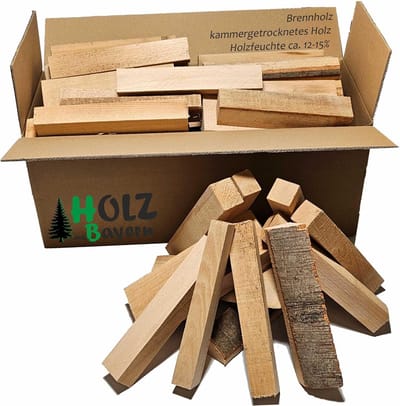 Aanmaakhout aansteekout opstookhout brandhout haardhout haardblok ovenklaar droog smoker grill BBQ houtstukken vuurschaal kampvuur (Brandhout Hardhout 30kg)