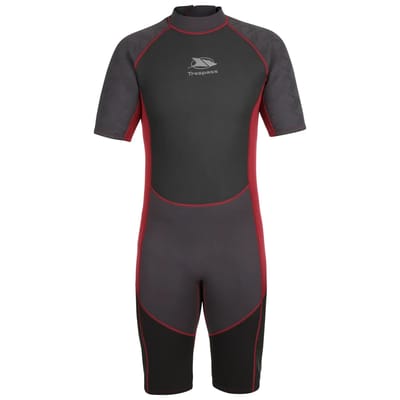 Trespass Argon-wetsuit - Heren 3 mm kort wetsuit, zwart