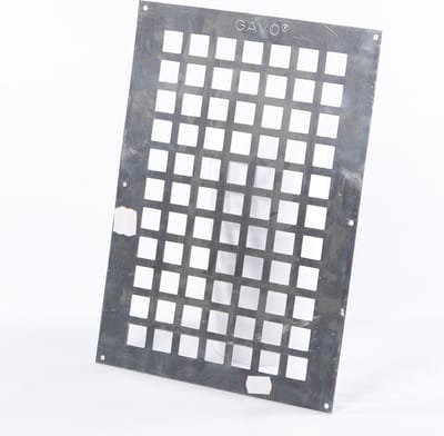 Gavo Ventilatieplaat enkel rij aluminium 25 x 35cm (Prijs per stuk)