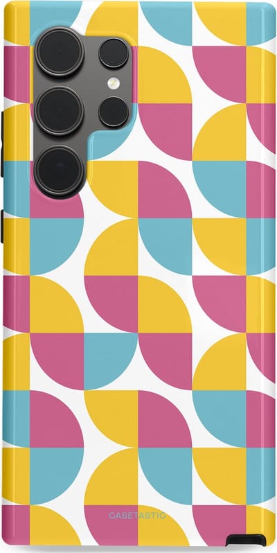 Casetastic Hoesje Geschikt voor Samsung S24 Ultra - Stijlvolle Beschermende Duo-layer Case - Cirkeldroom