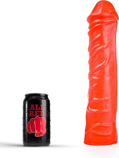 All Red Dildo 31 x 6,5 cm - rood