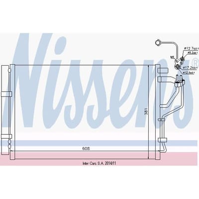 Condensator, airconditioning NISSENS 940268