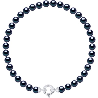 Armband Gekweekte Parels Zoetwater 5-6mm Sluiting Black Luxury White Gold