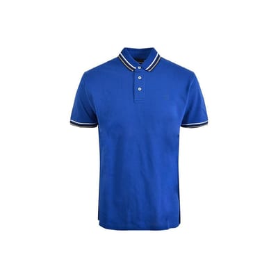 Emporio Armani Effen Kleur Logo Korte Mouw Poloshirt Heren tops Blauw 3K1FL8-1JTKZ-0921 M blue