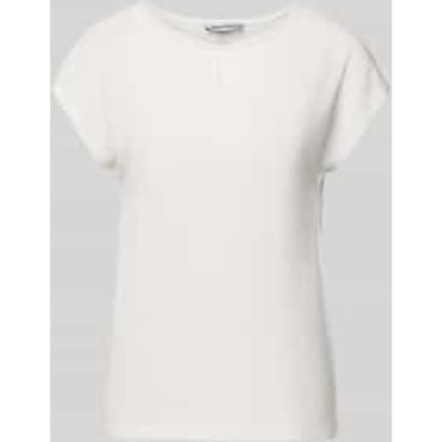 T-shirt met ronde hals en sierkralen
