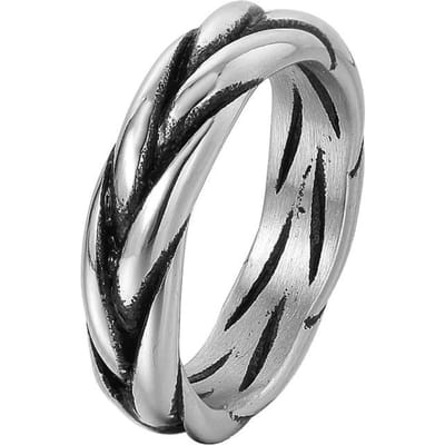 Punk Hip Hop 316L Roestvrij Staal Mode Eenvoudige Ringen Voor Mannen Vrouwen Nordic Viking Keltische Knopen Ring Bedel Feest Sieraden Cadeaus 9 gray